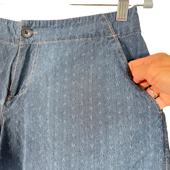 Denim Tommy Bahama Womens Lightweight Chambray Cotton Shorts Size 4 - Picture 6 of 11